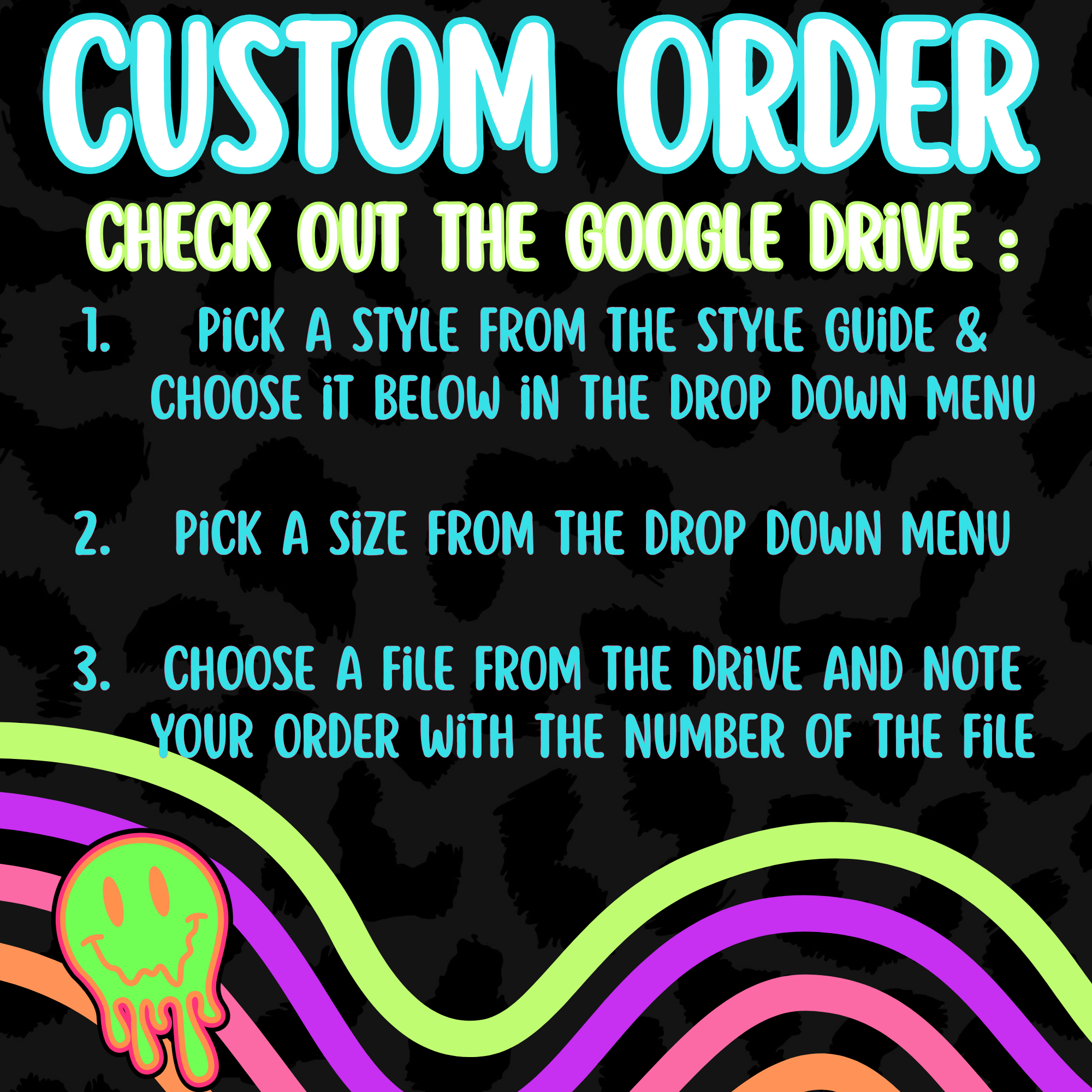 Custom order please read the photo