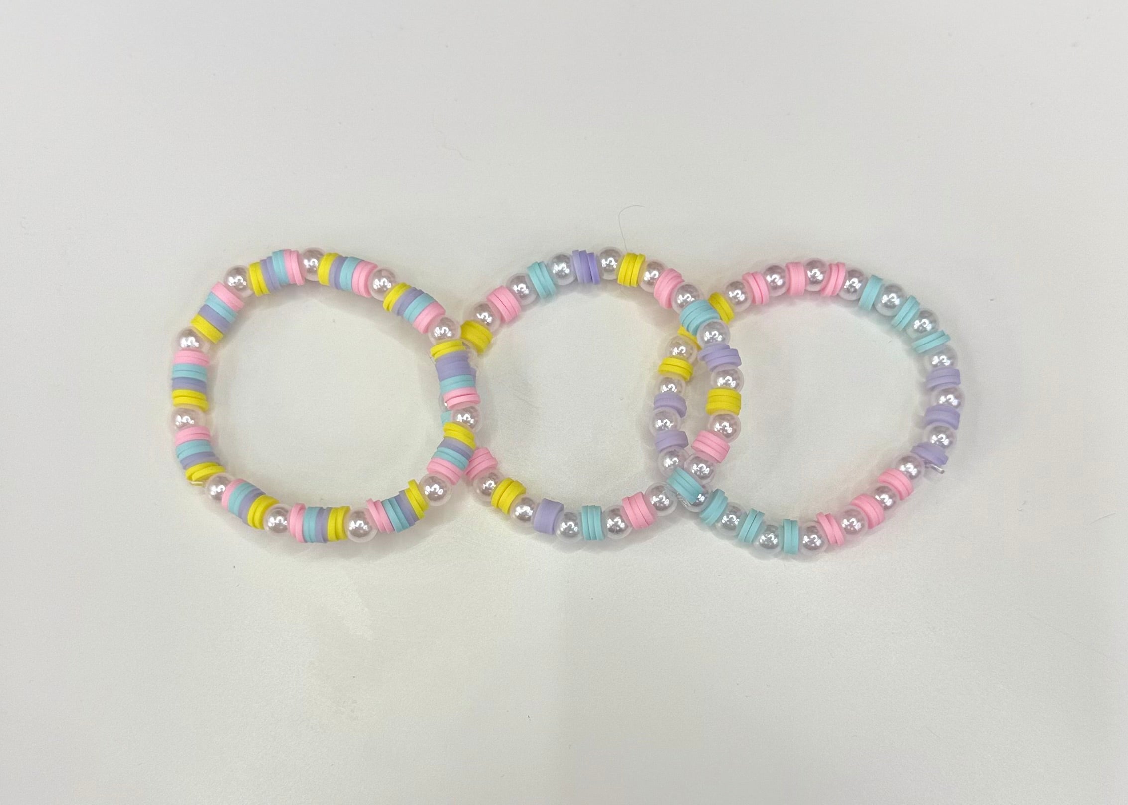 Pastel bracelet stack (3)