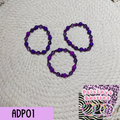 Adult purple bracelet set (3) ADP01