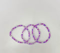 Lavender Adult bracelet stack (3)