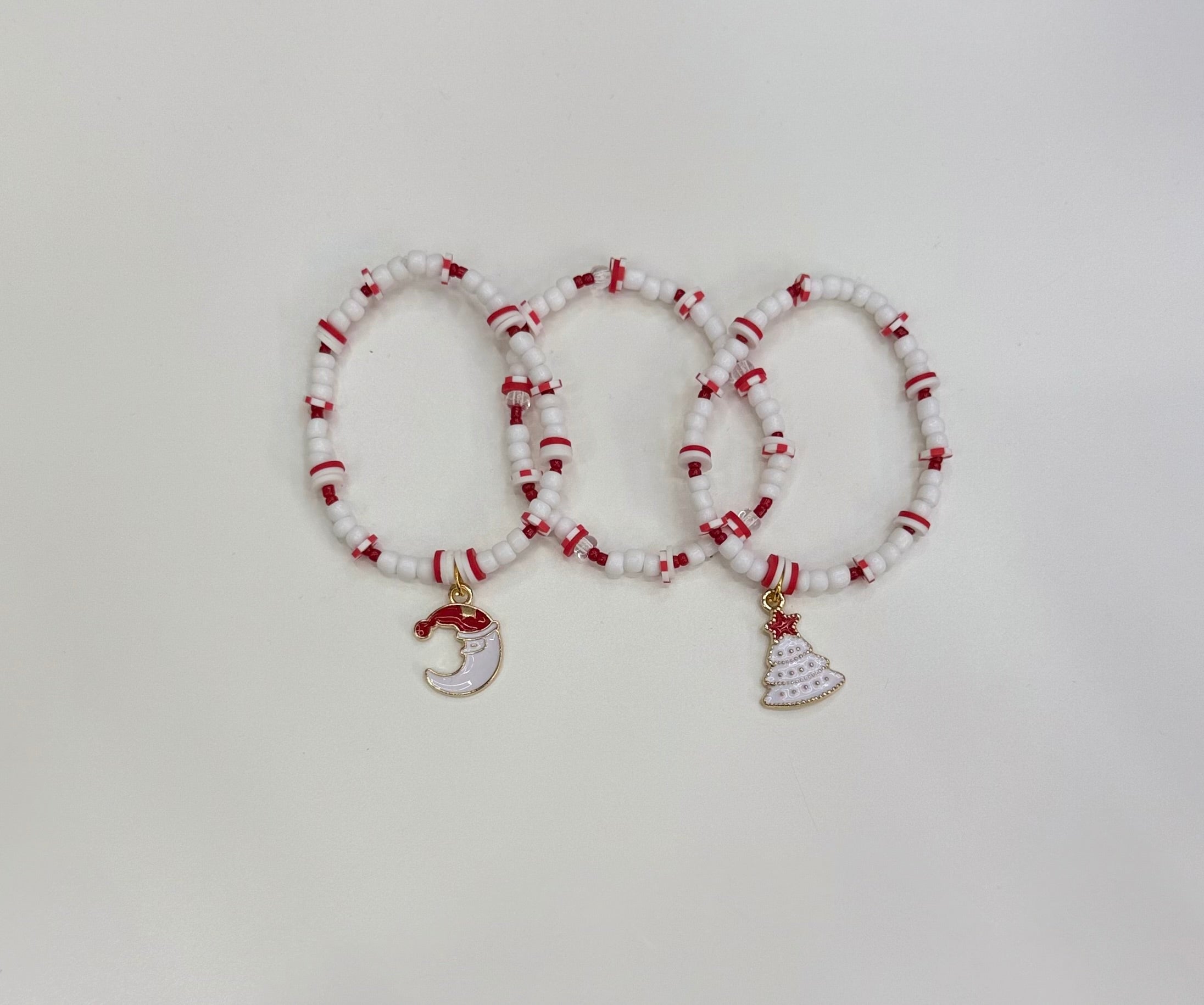 Santa & tree  bracelet set (2)
