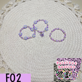 Flower bracelet set (3) F02