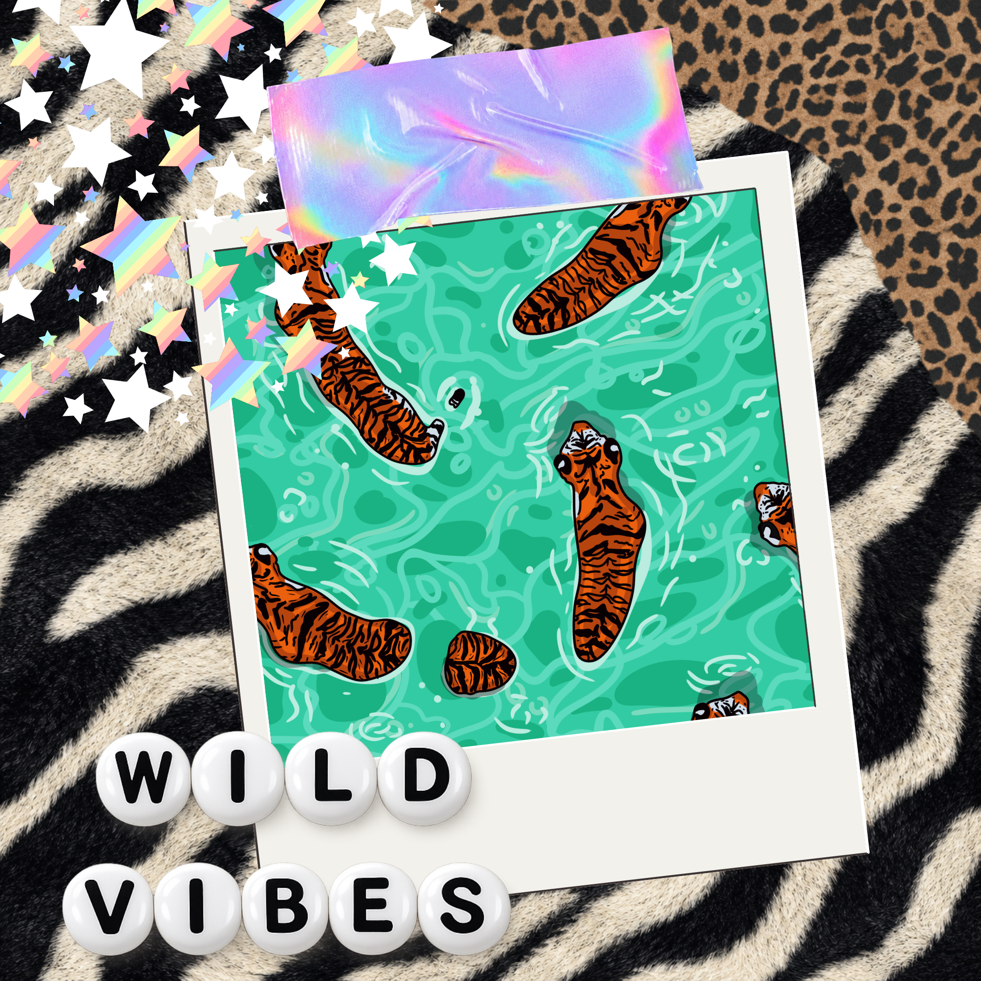 Tiger swimming - wild vibes 6/5