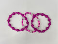 Purple  Adult bracelet stack (3)