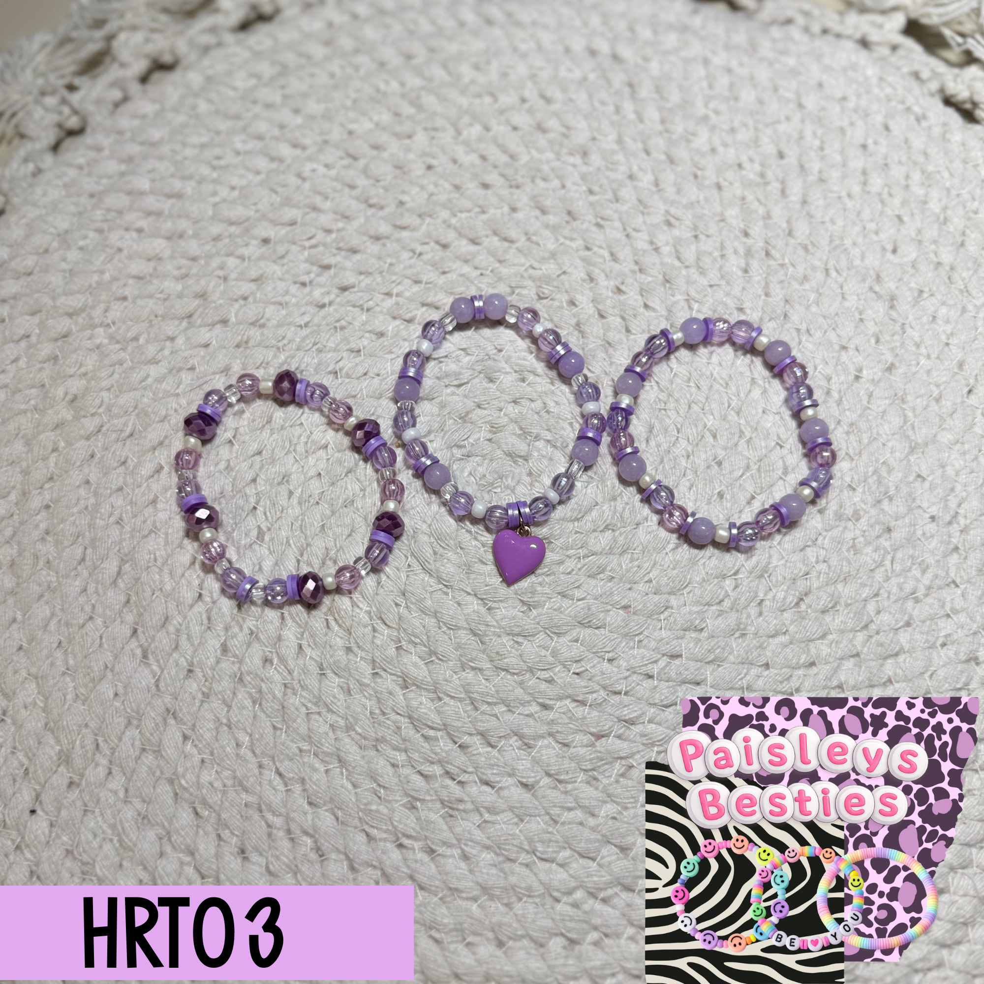 Heart bracelet set (3) HRT03