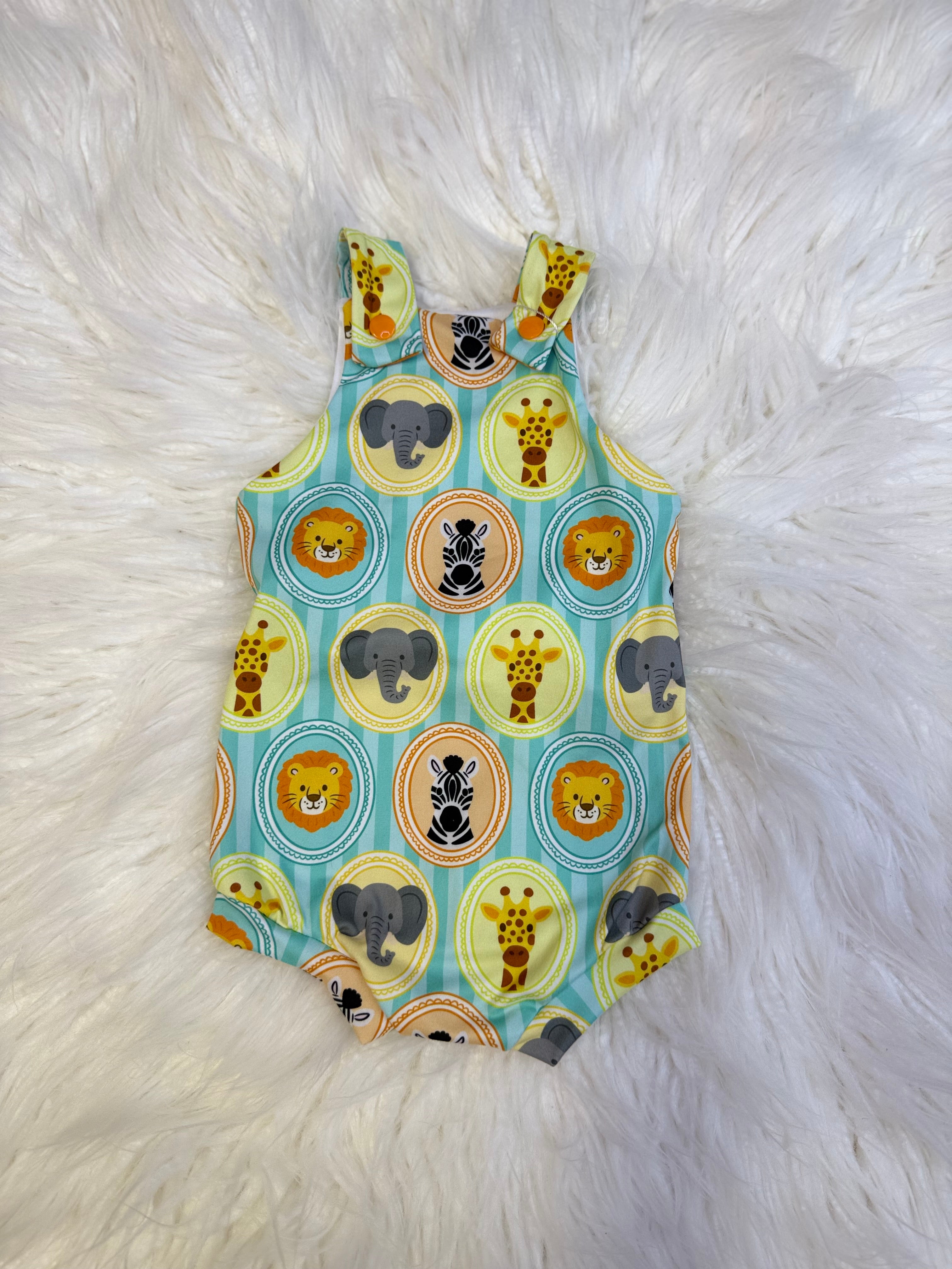 9-12m overall shorties