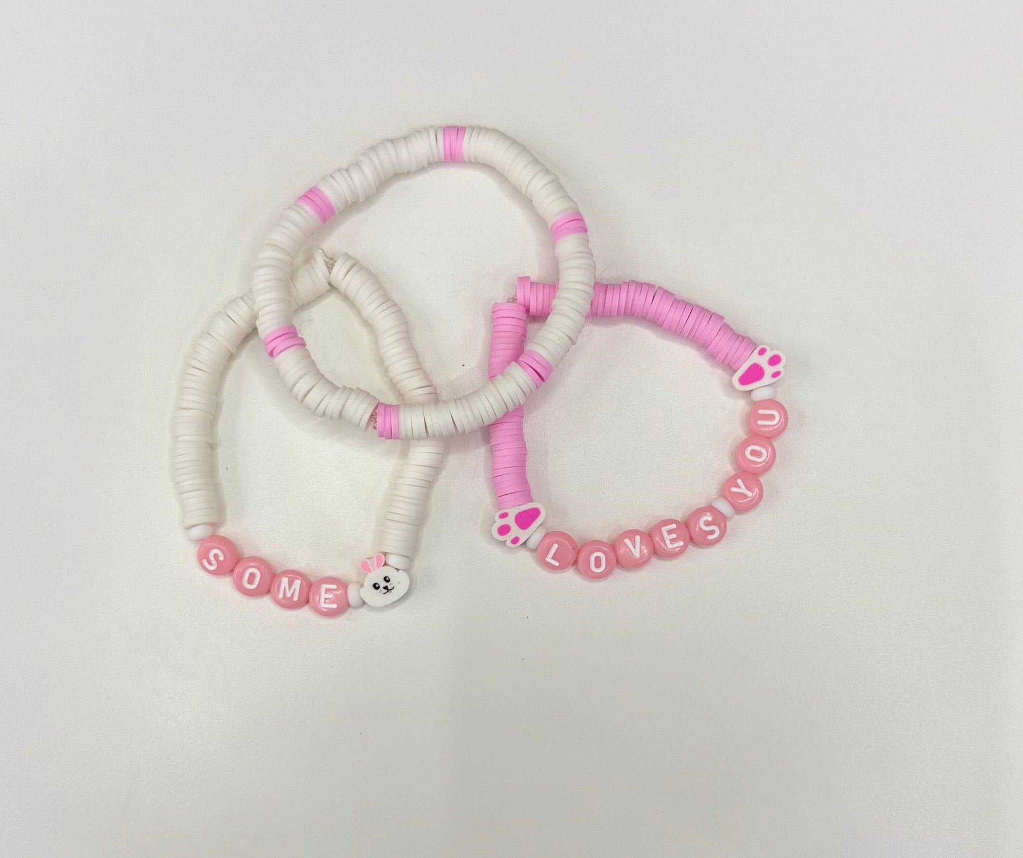 Some bunny loves you bracelet stack (3)