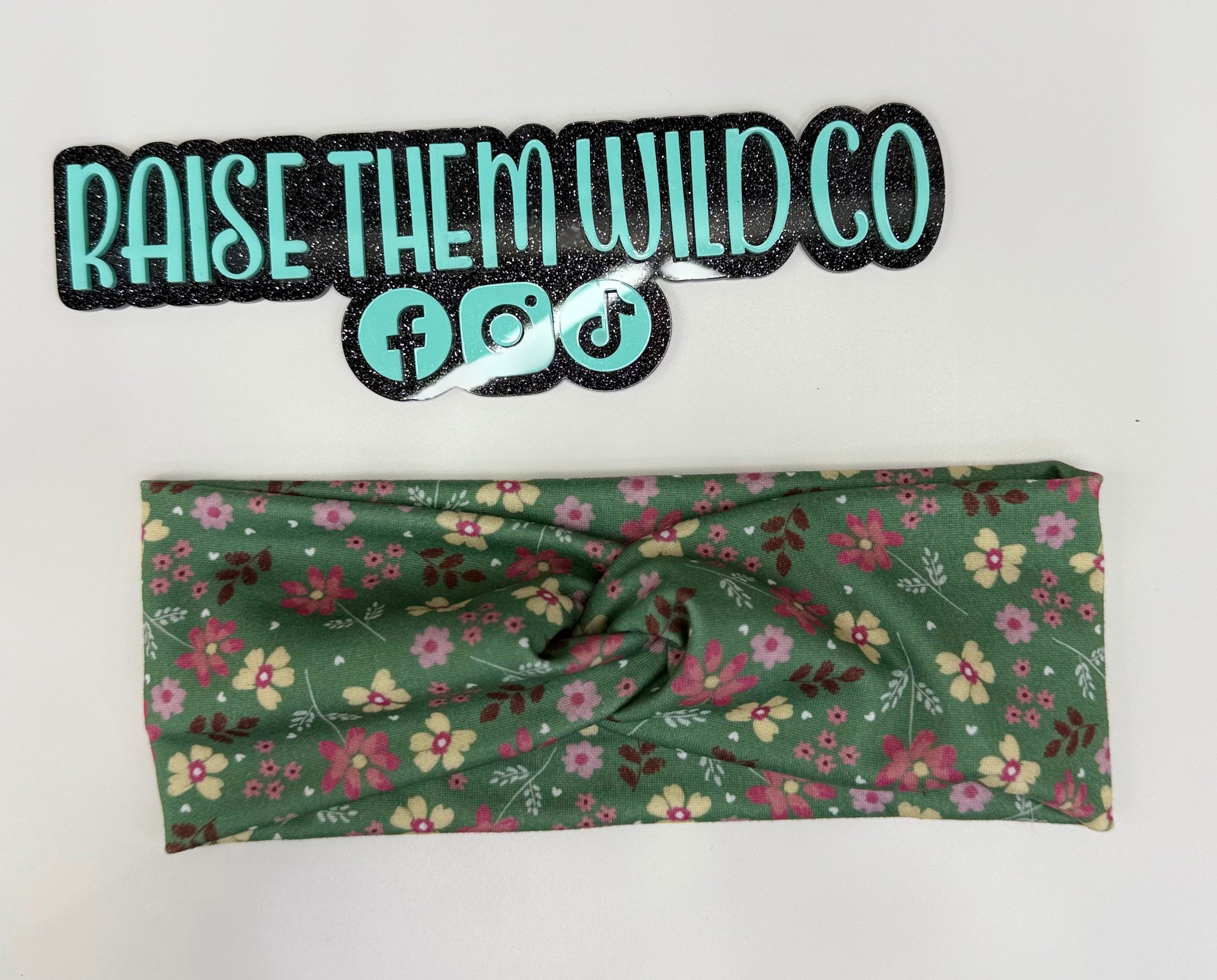 Floral adult headband