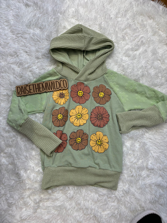 3-6y gwm hoodie flower upcycle