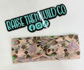 Coffee & pink drink OS adult headband