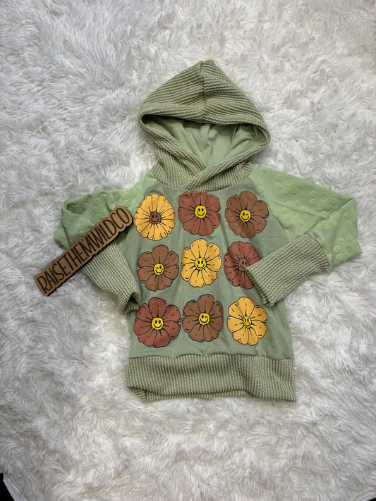 1-3 y flower gwm hoodie