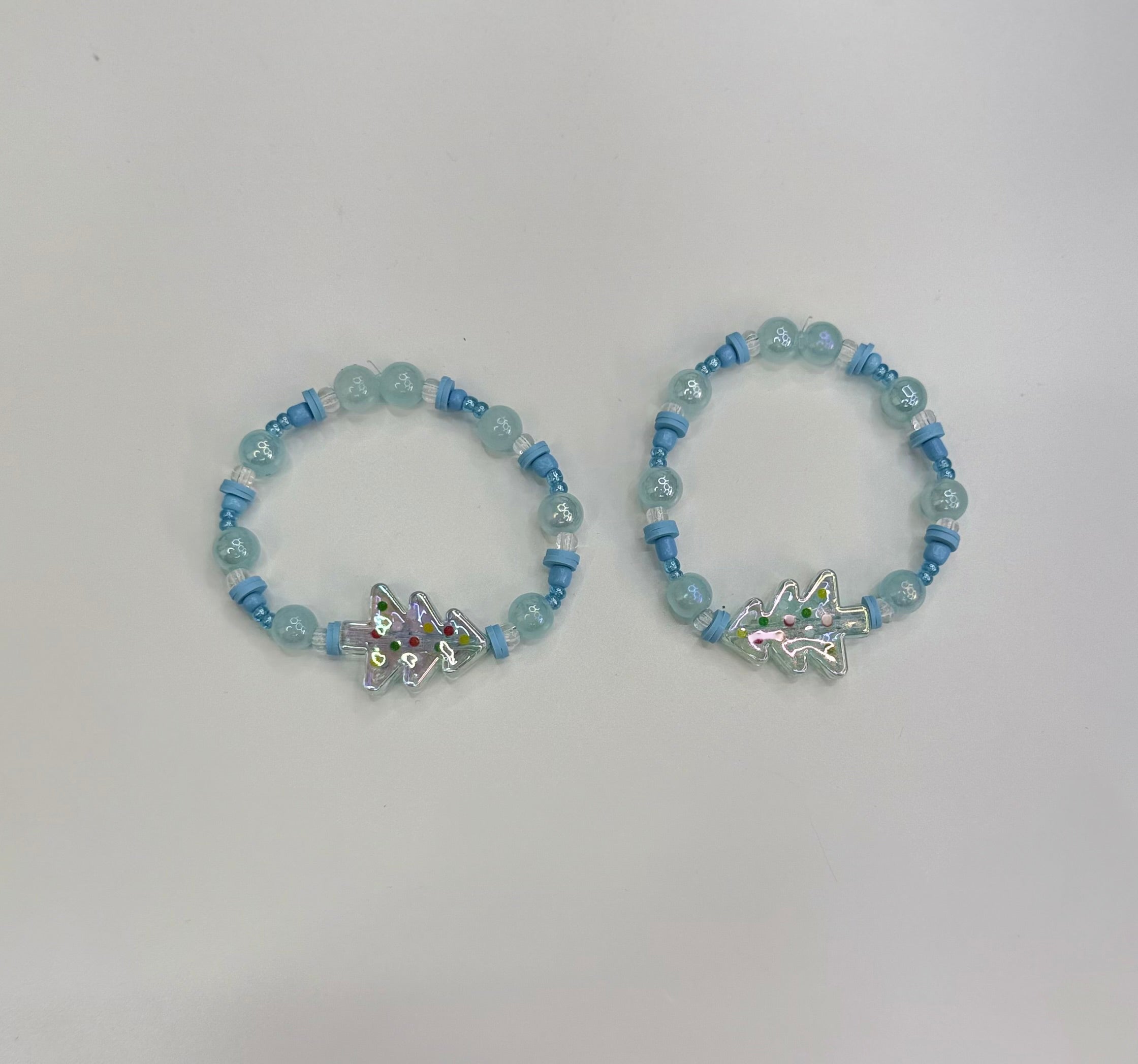 Blue tree  bracelet set (2)