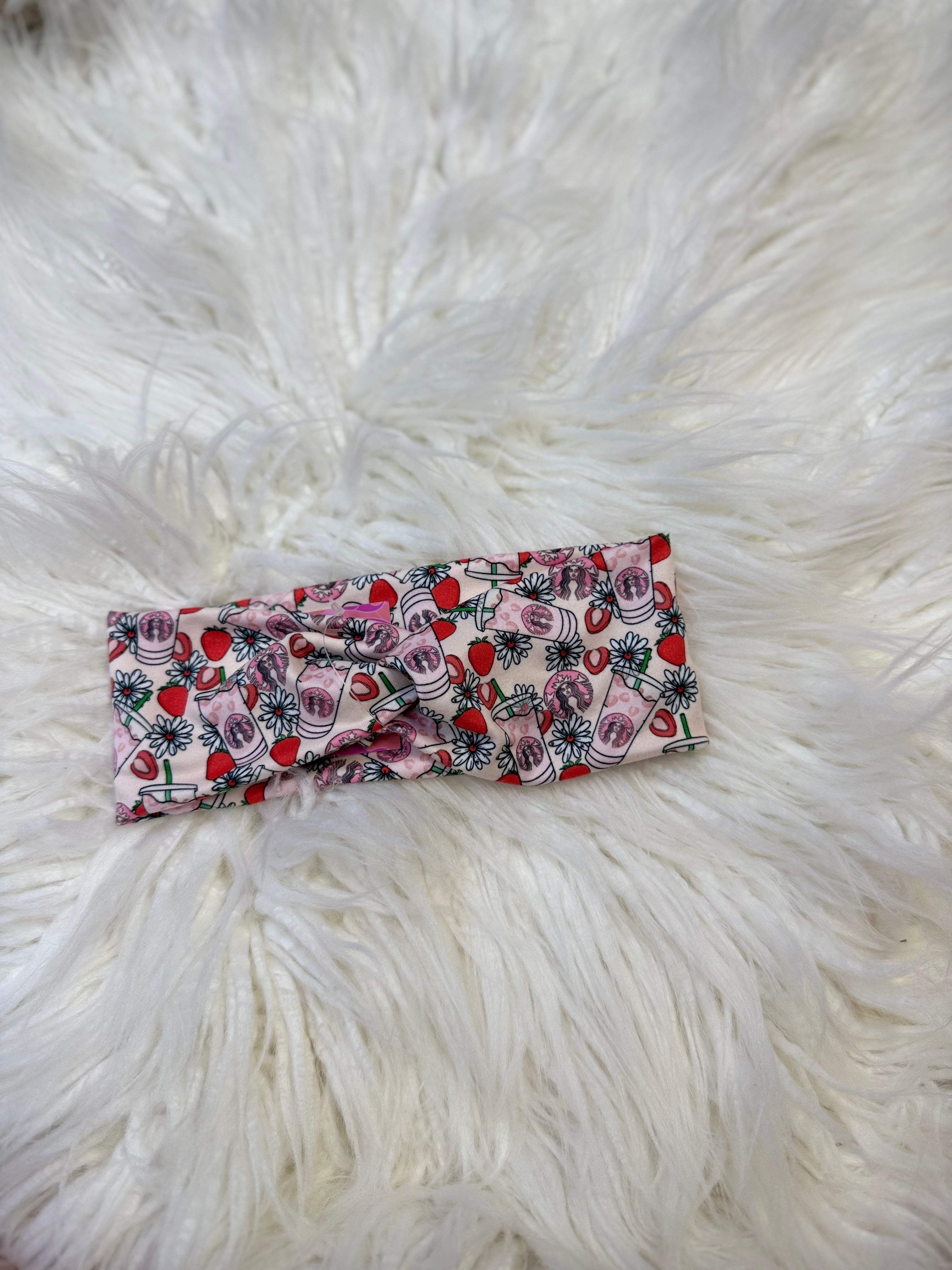 Strawberry drink OS headband