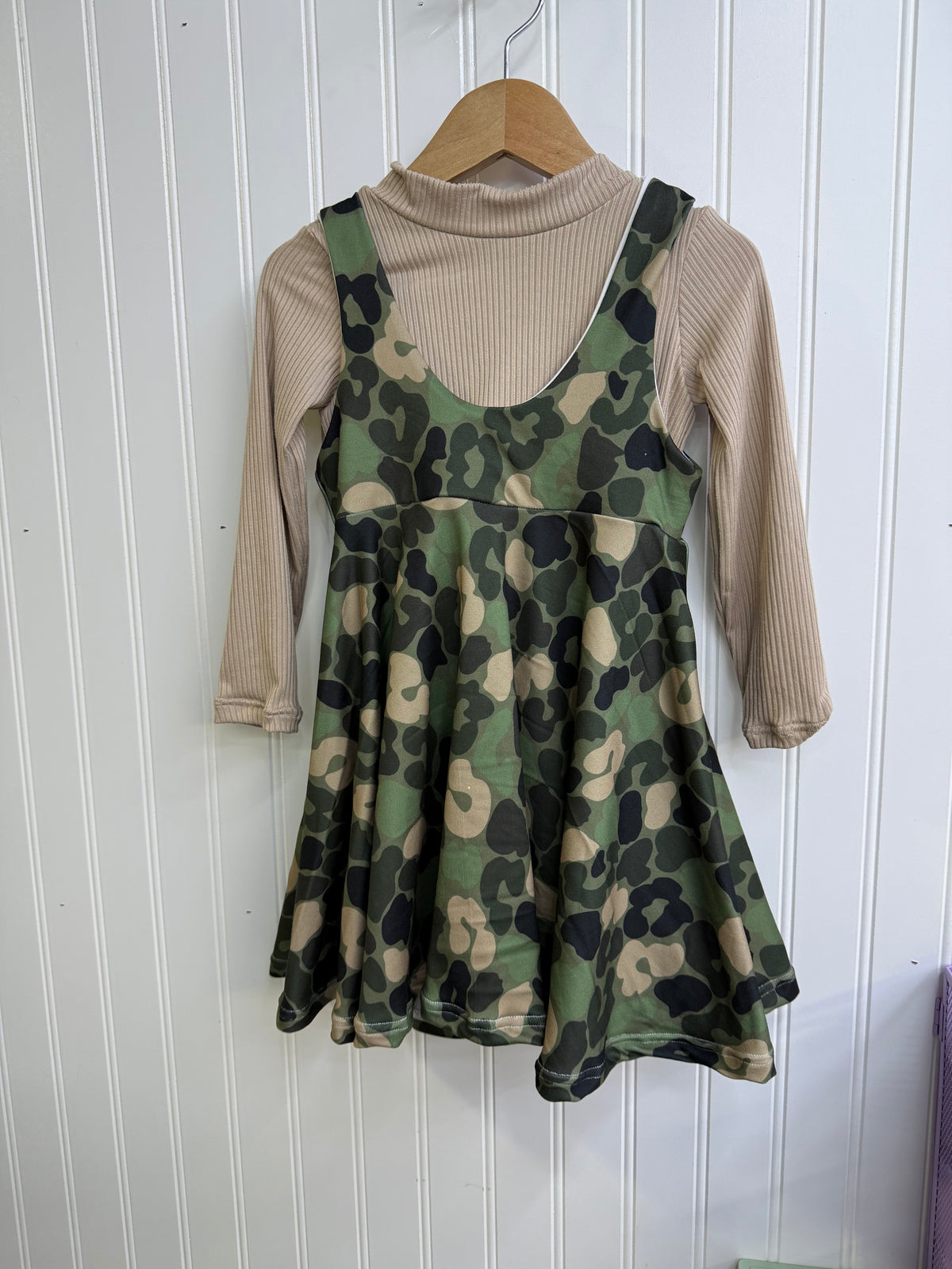 2T pinafore dress and emersyn shirt