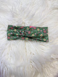 Green  floral OS headband