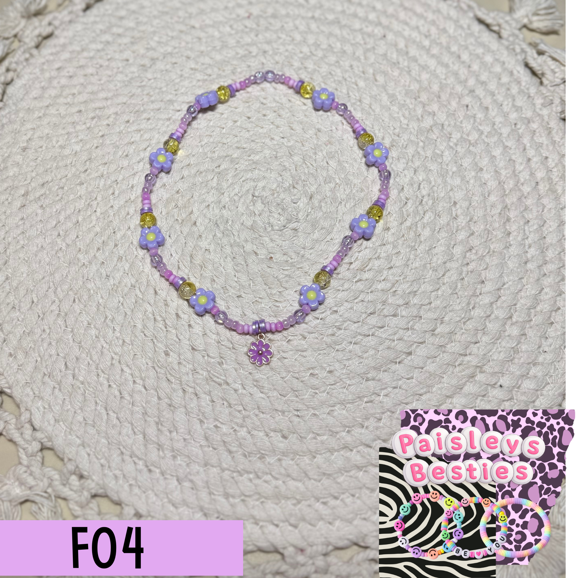 Flower necklace F04