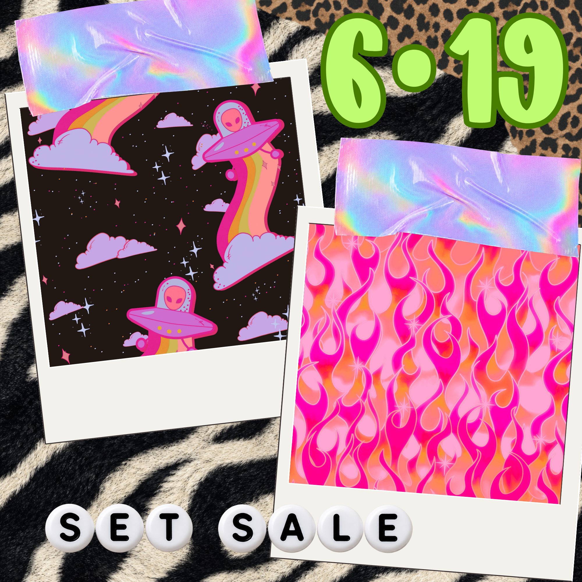 6/19 set SALE alien flames