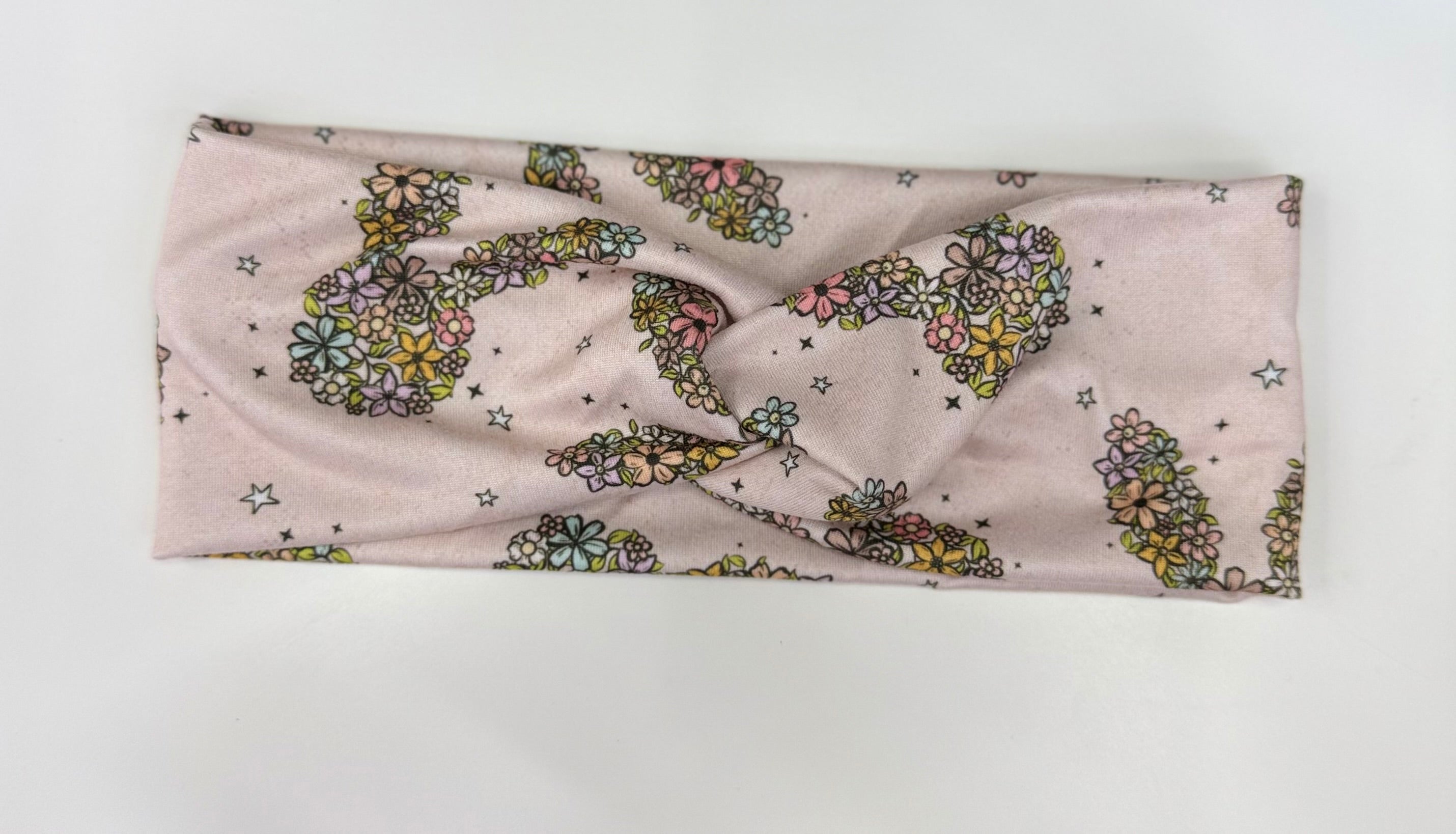 Floral bunny adult headband