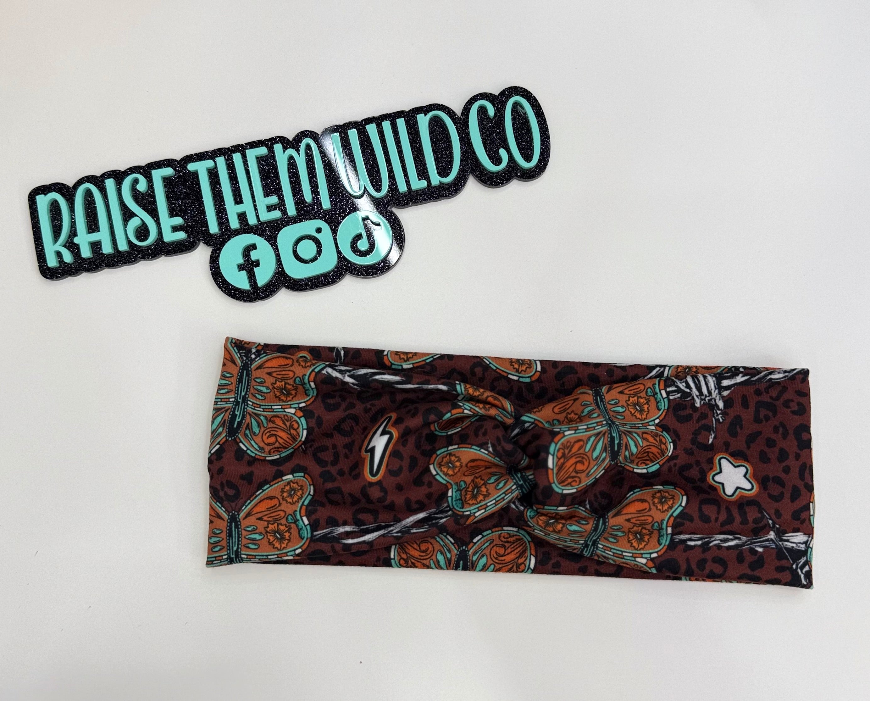 Western butterfly  adult headband