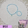 Butterfly necklace bracelet set BF03