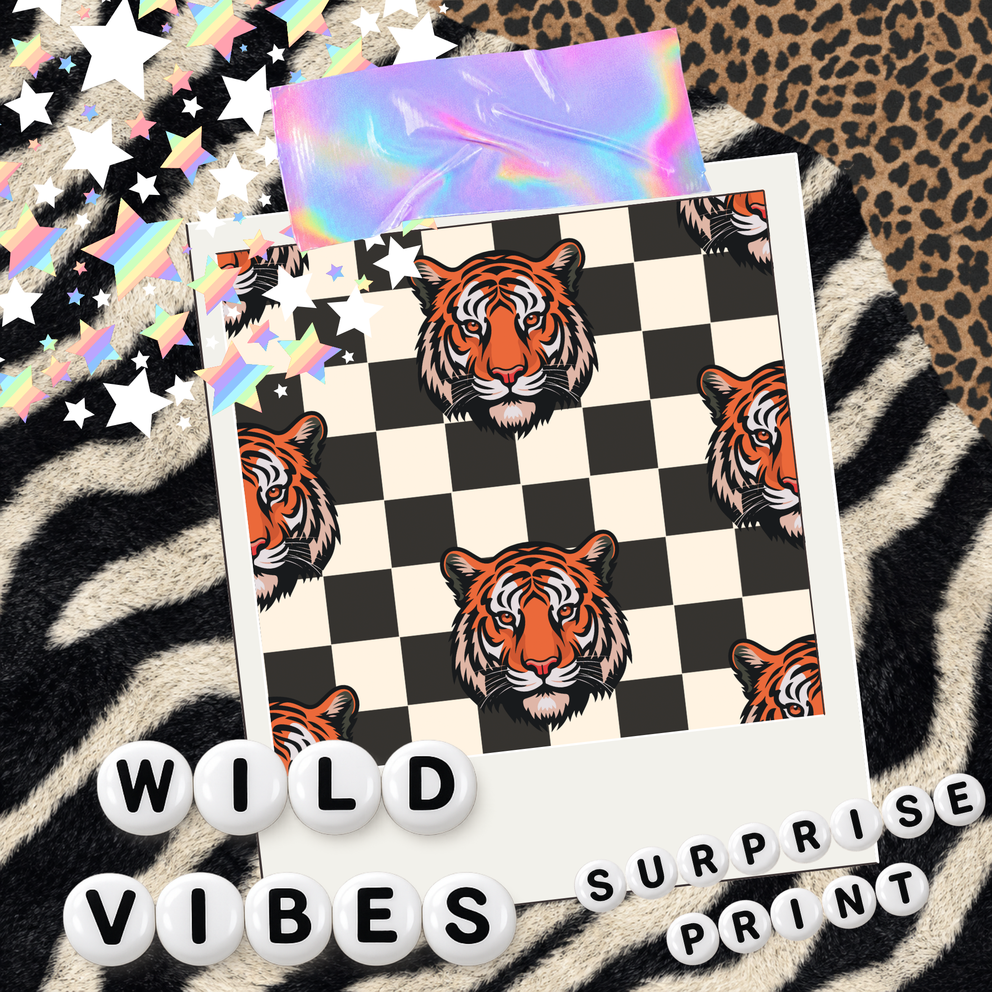Checker Tiger  - wild vibes 6/5