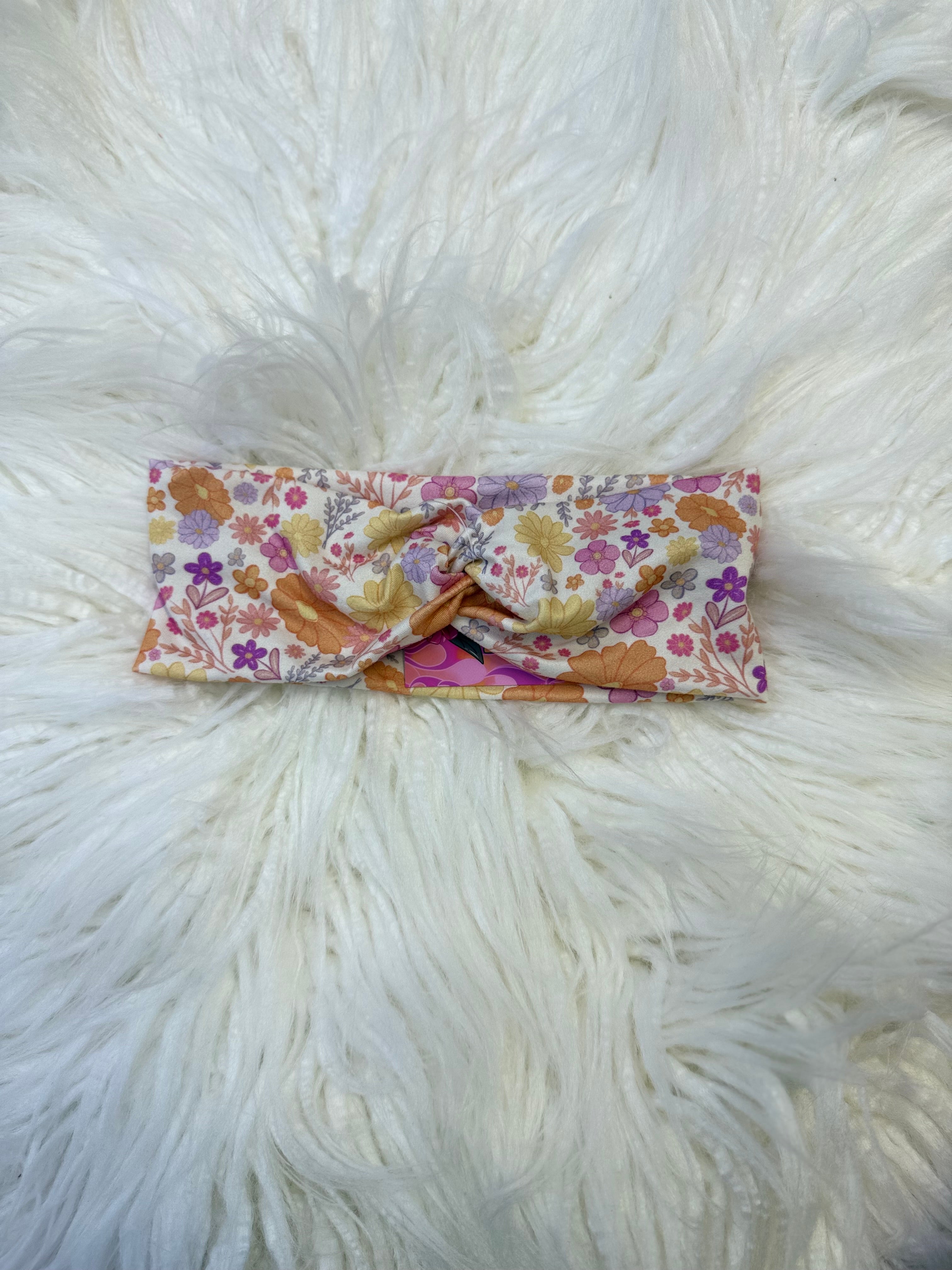 Pretty floral OS headband