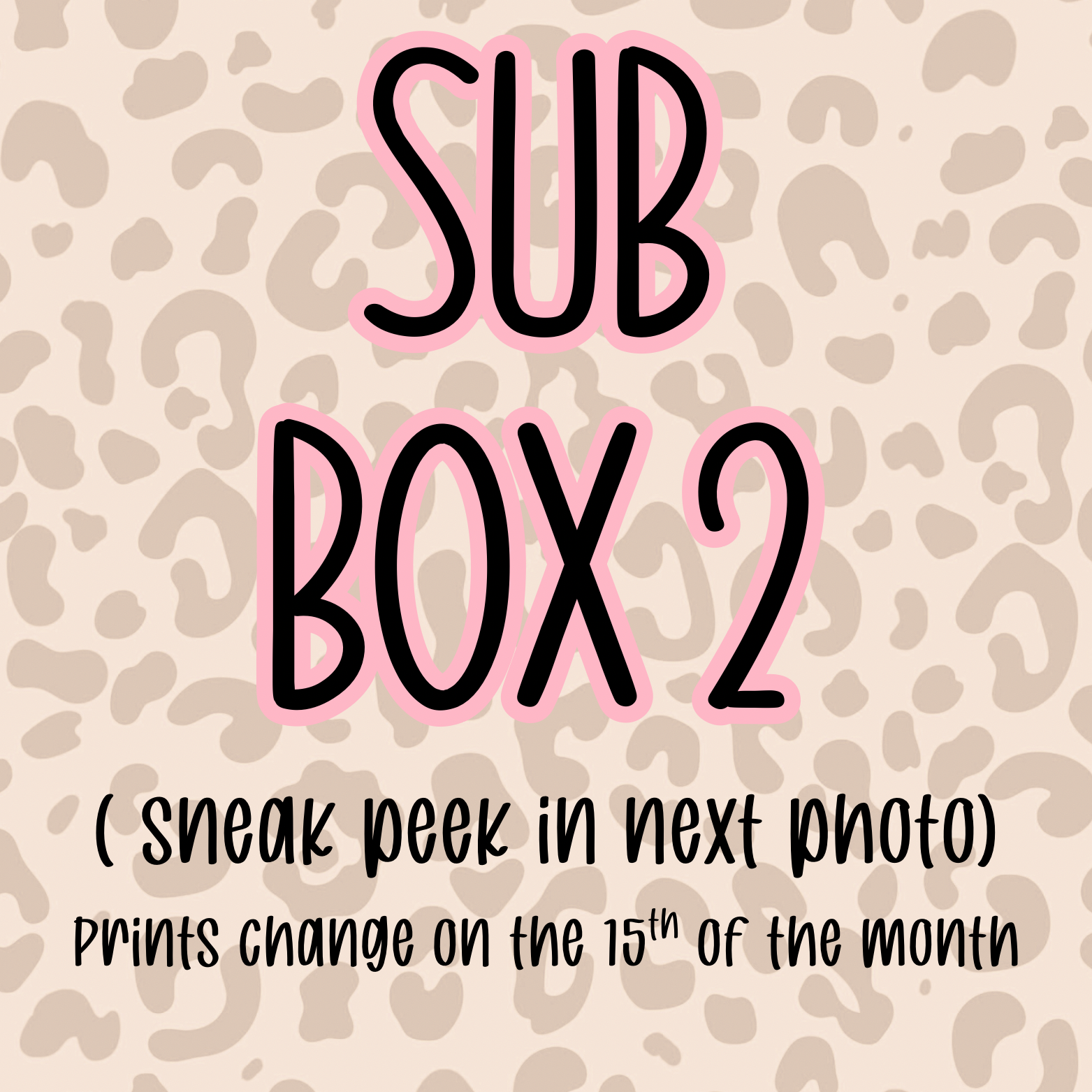 Sub box 2 - 2 & 3 item boxes