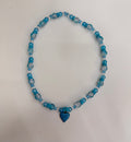 Blue heart necklace (BLUEHRT01)