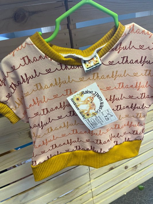 6-9M thankful LOUNGE SHIRT