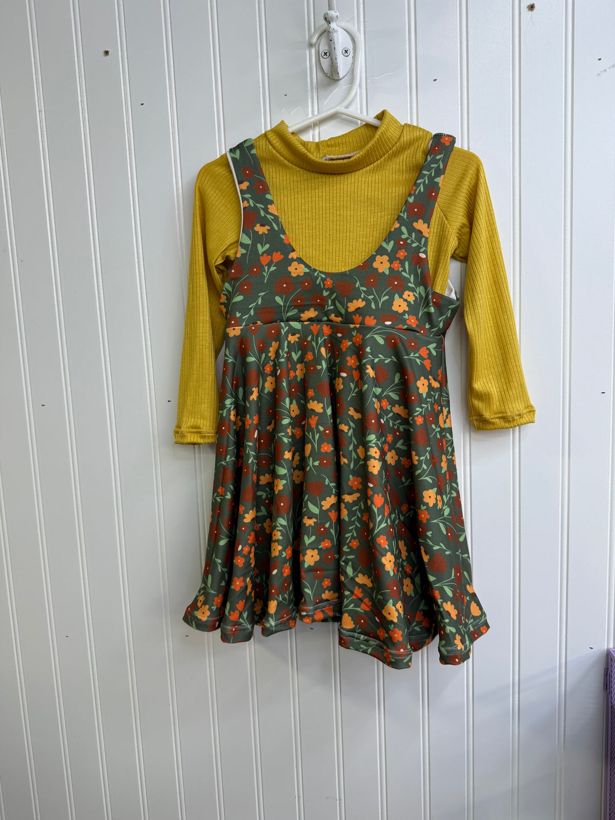 2T pinafore dress & emersyn shirt