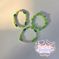 Lucky light green bracelet stack (3)
