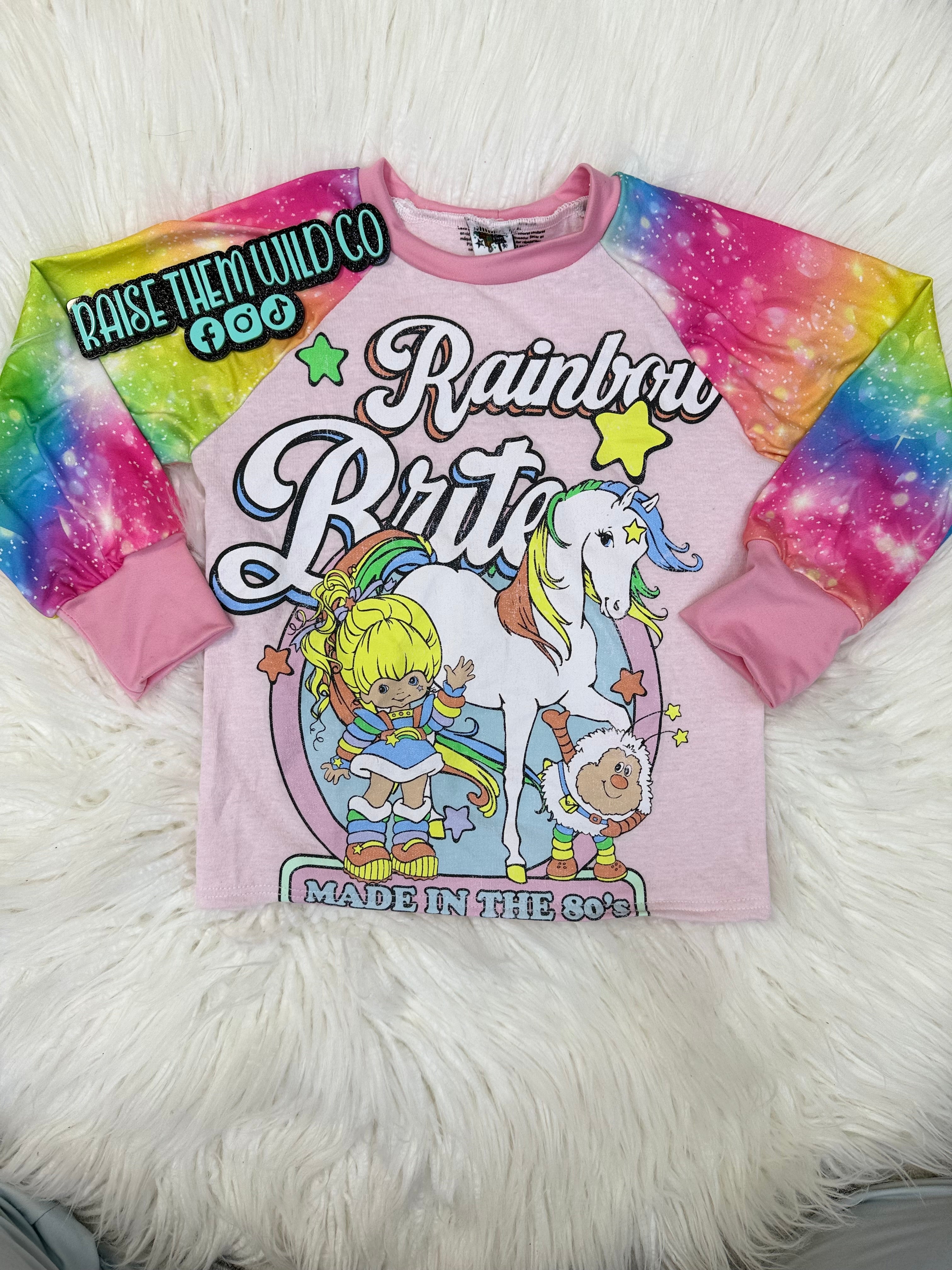 4t RTS rainbow upcycle Knox tee