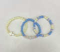 Blue faith bracelet stack (3)