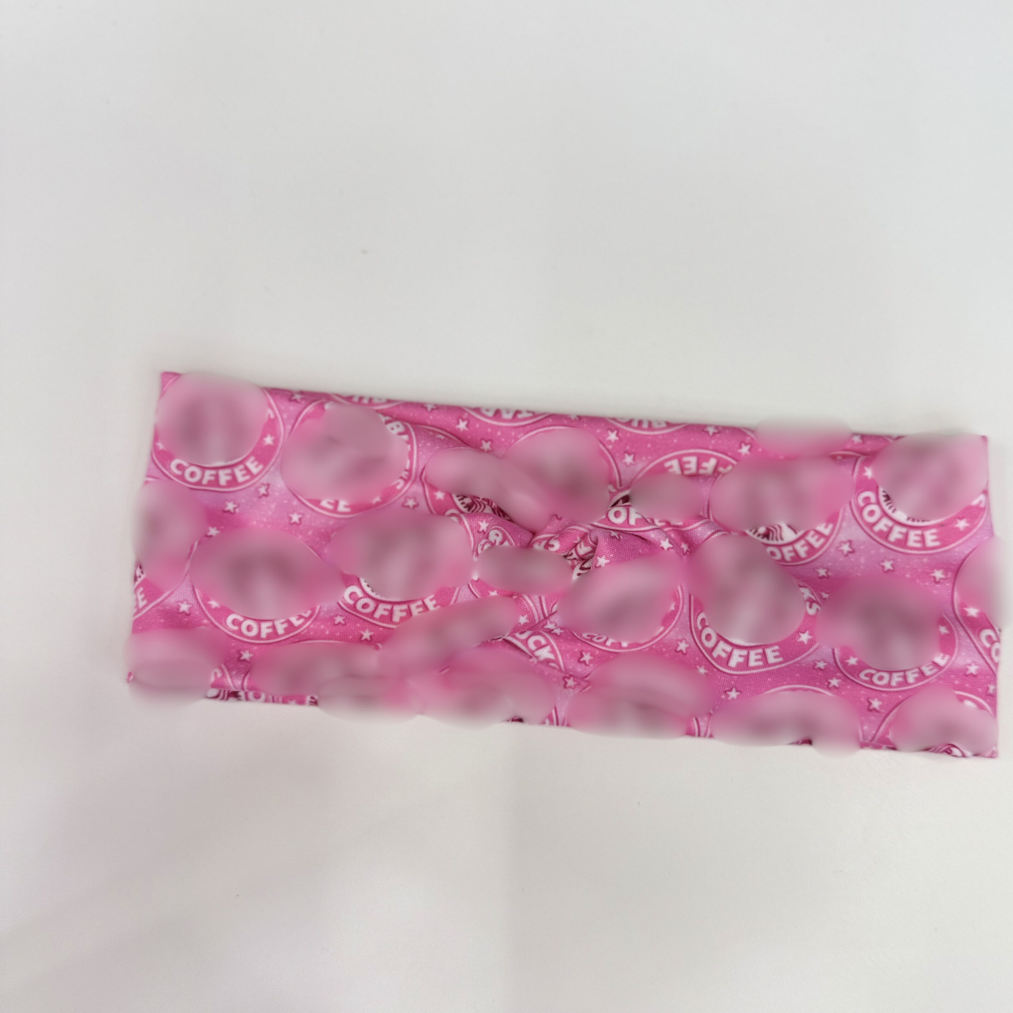 Adult pink coffee headband