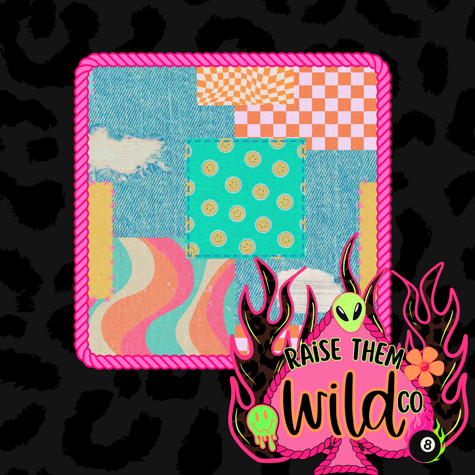 Distressed patch work