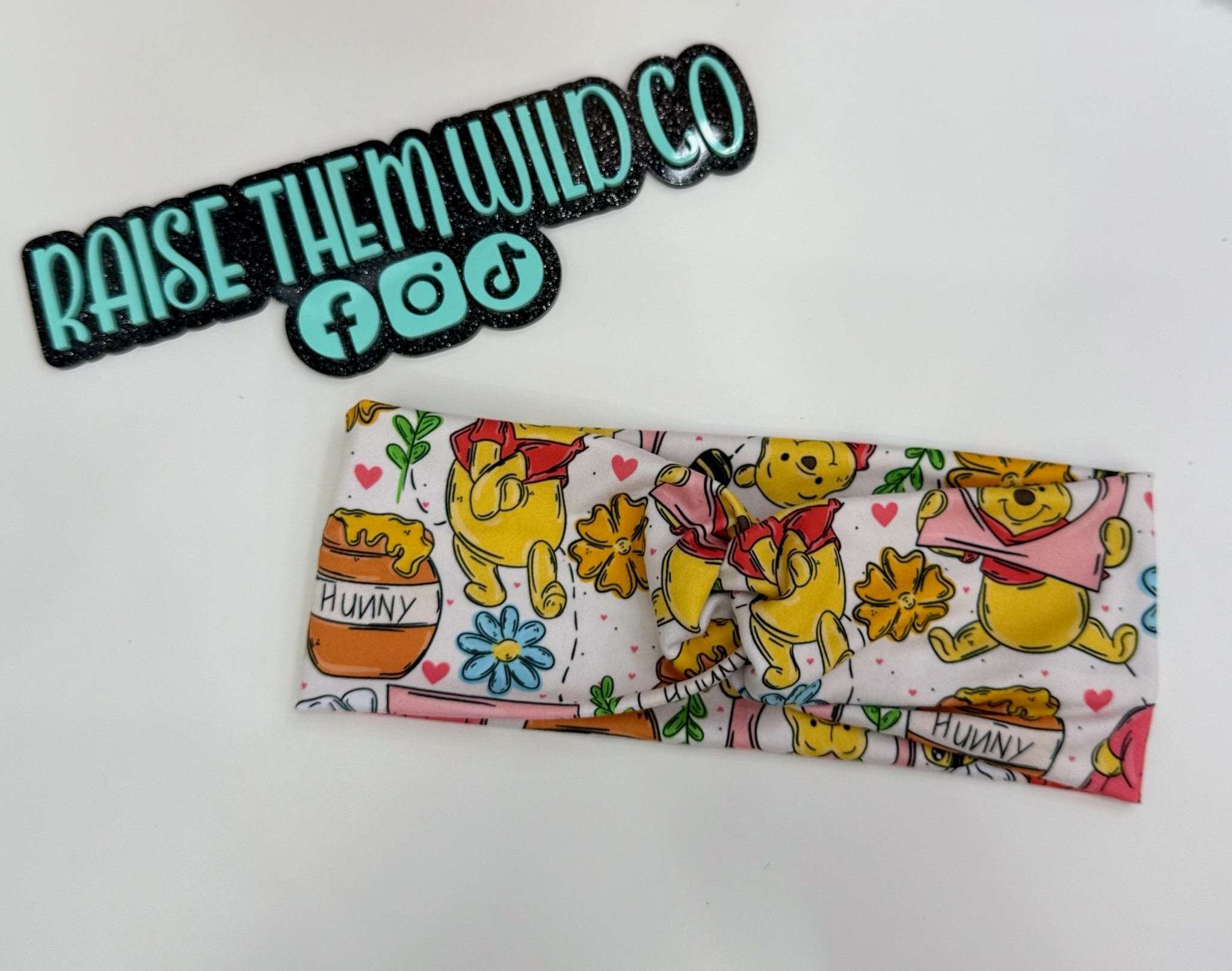 Adult headband bear valentine