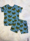 12-18m basic tee & jasper short set