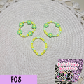 Flower bracelet set (3) F08