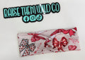 Valentine bow OS adult headband