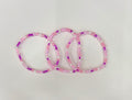 Light pink and light Purple  Adult bracelet stack (3)