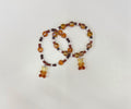 Brown gummy bear Adult bracelet set(2)