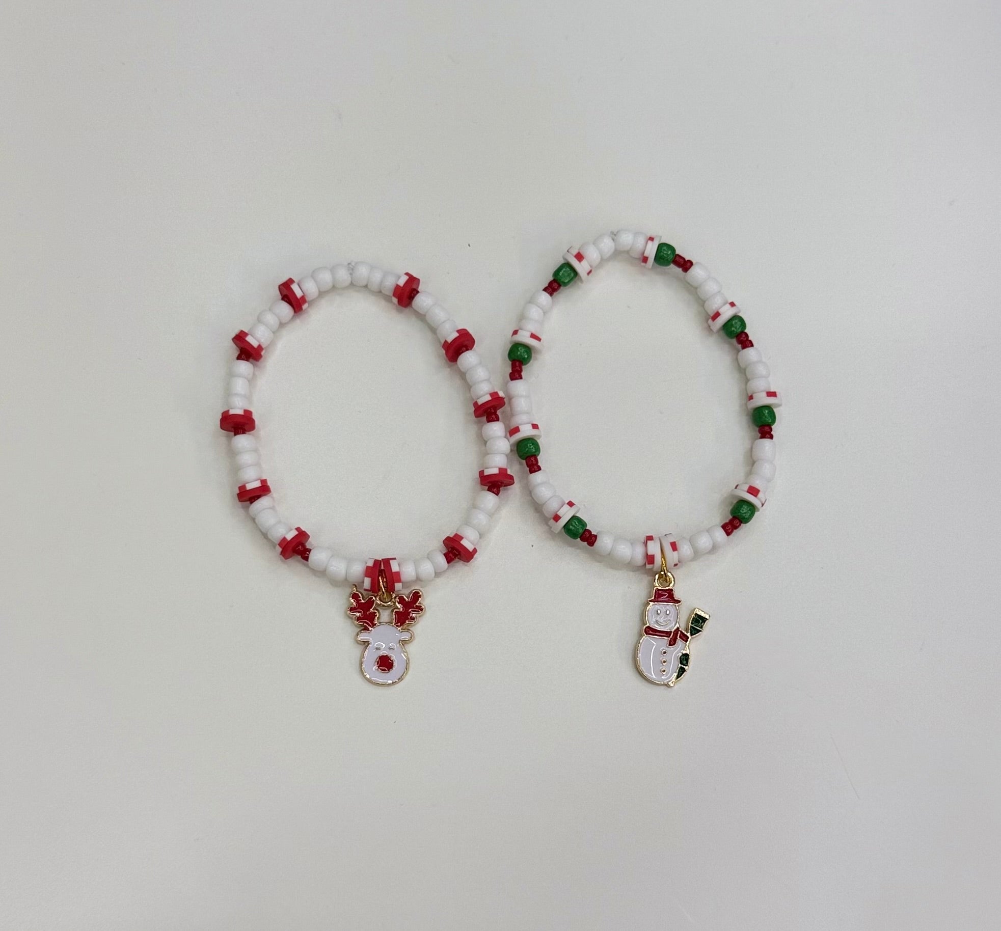 Deer & snowman bracelet set (2)
