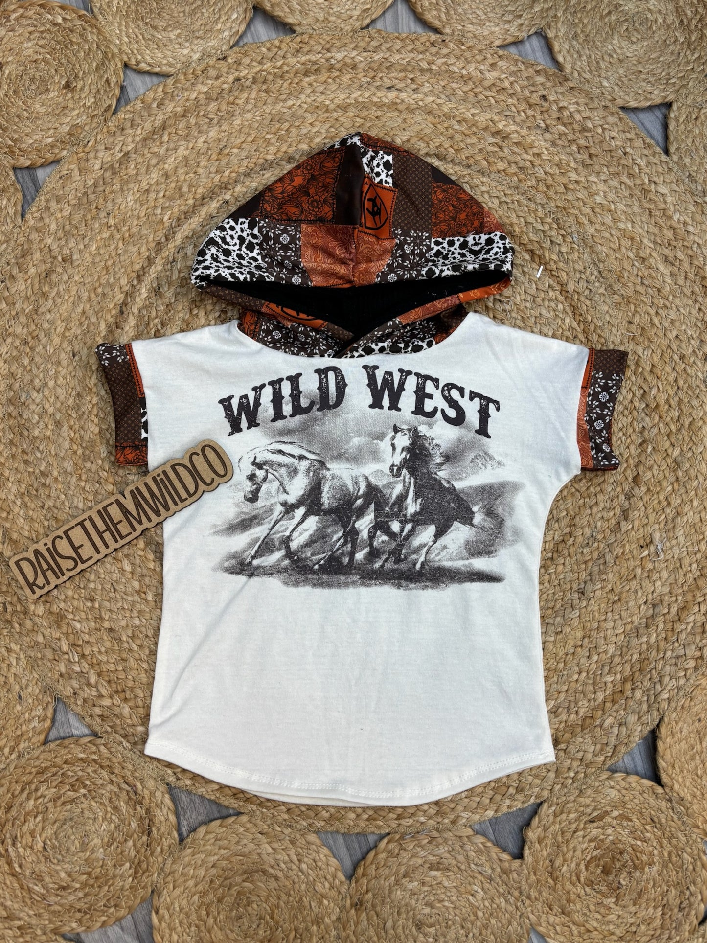 2T SS upcycle wild west with hood